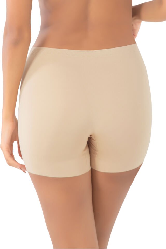İZ YAPMAZ ALT GÖBEK VE BASEN TOPARLAYICI LAZER KESİM YÜKSEK BEL KORSE BOXER, KADIN TEN KORSE BOXER